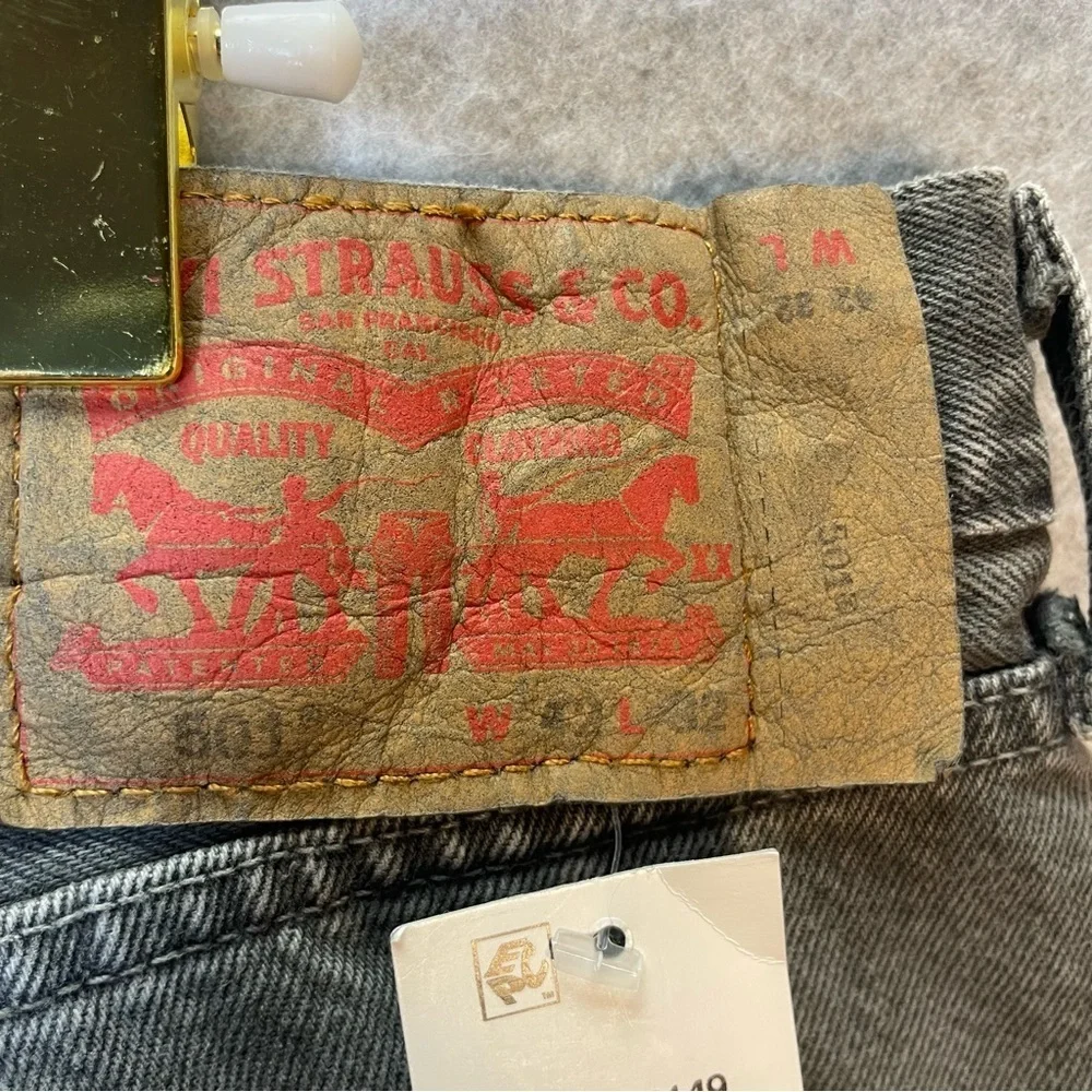Levi’s 501 Gray Button Fly Denim Jeans